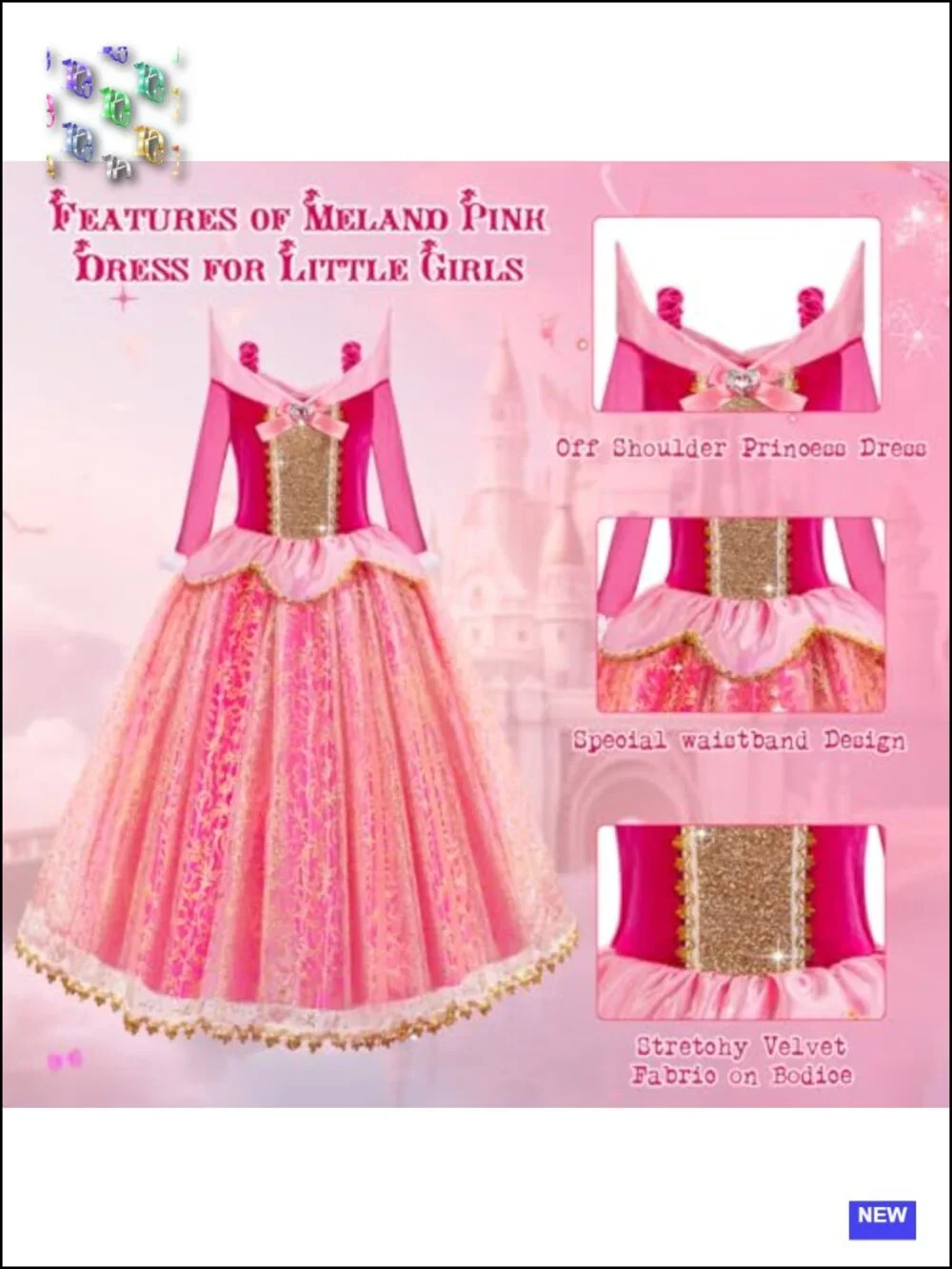 Kids Light Up Princess Dress Halloween Costume Pretend Play